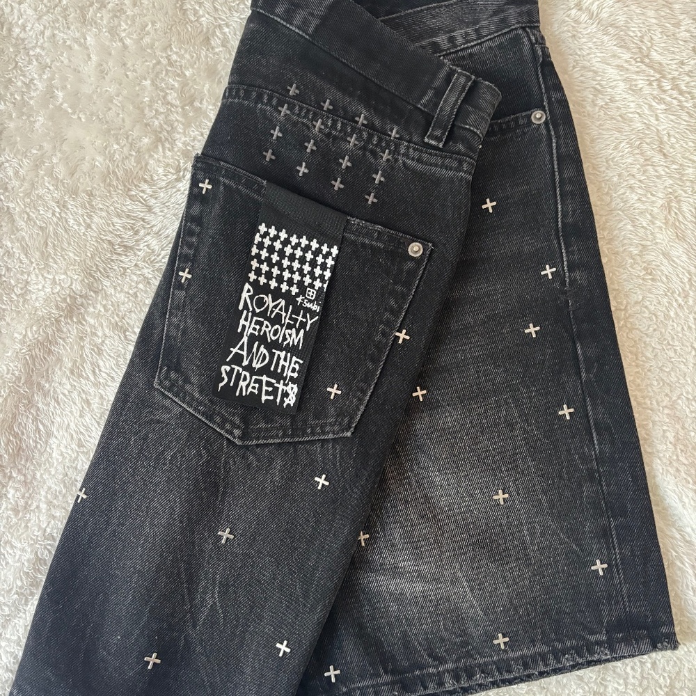Ksubi anti short metalik Denim Short